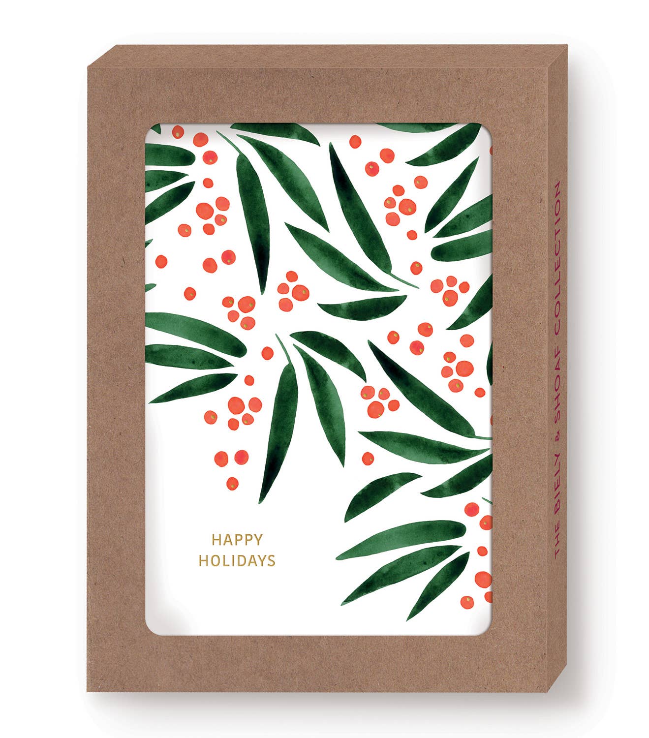 Red Berries Boxed Holiday Cards