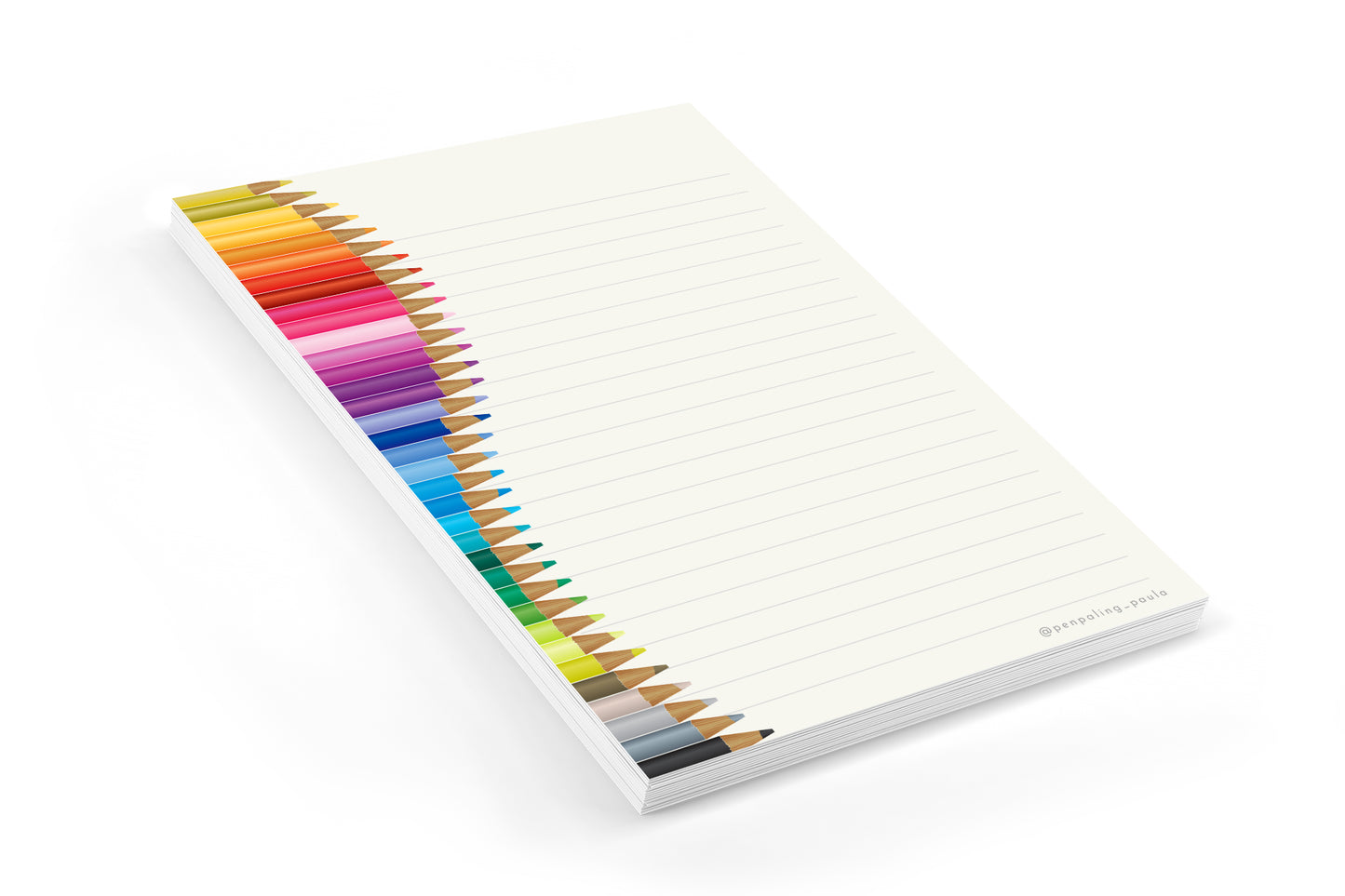 Colored Pencil Letter Pad