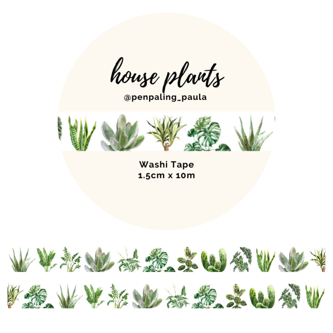 House Plant Washi Tape