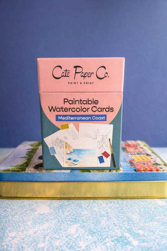 Mediterranean Watercolor Cards - Landscape Painting Kit