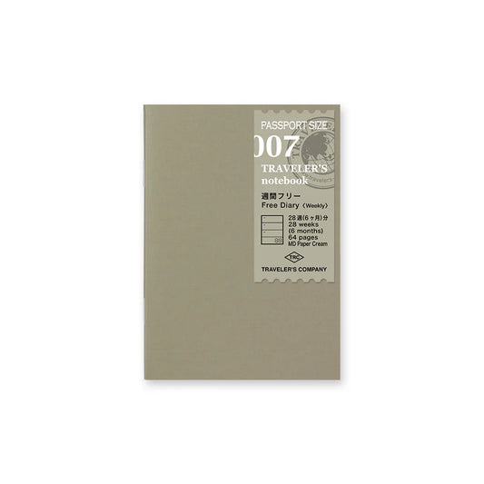 Traveler’s Passport 007 Free Diary Weekly