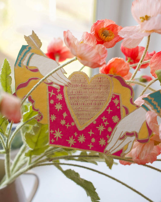 Hands and Heart Greeting Card