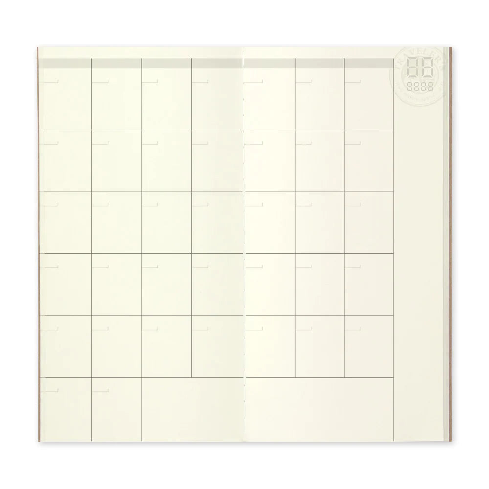 TRAVELER'S Notebook Refill - 017 Free Diary Monthly