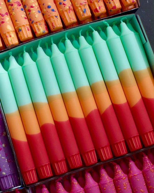 Taper candles- Summer vibes / Aperol Spritz
