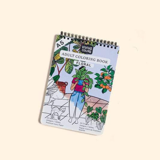 Watercolor Coloring Book - Floral