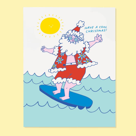Surfin Santa Holiday Card Set
