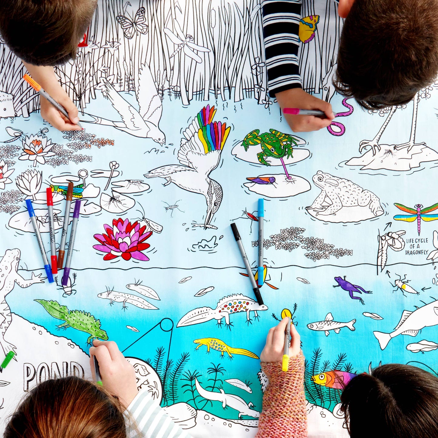 Coloring Play Tablecloth - Nature & Wildlife