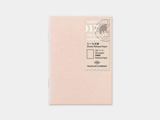 TRAVELER'S Passport Refill - 017 Sticker Release Paper