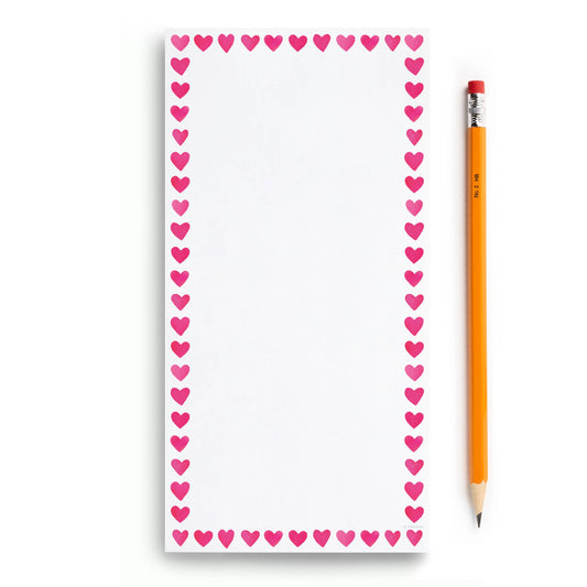 Mini Hearts Frame Market Notepad