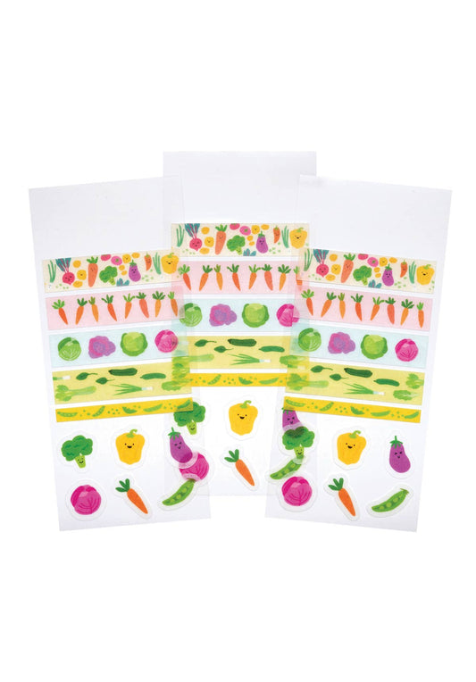 Vegetable Patch Washi Stickers