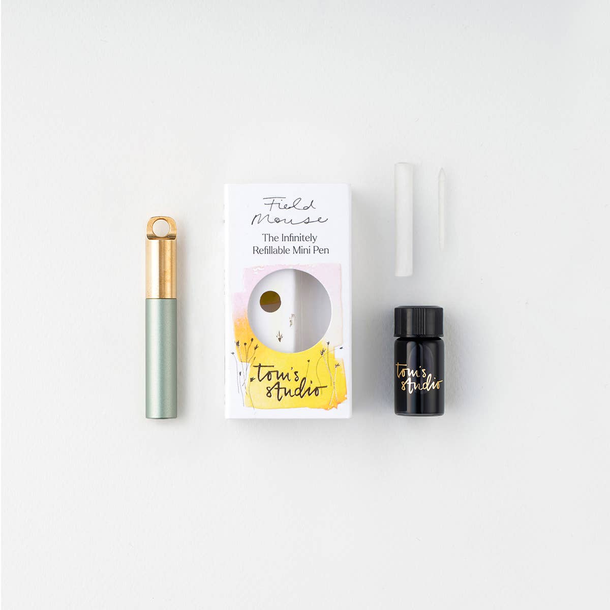 The Field Mouse – refillable travel pen: Sage