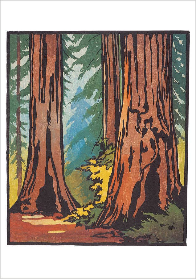 Arts and Crafts Block Prints Boxed Notecard
