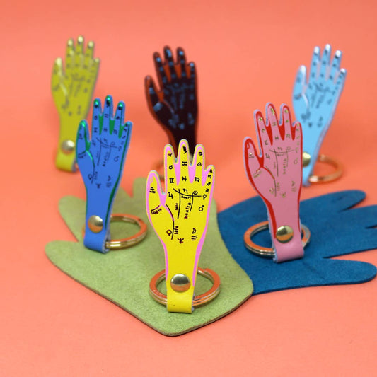 Palmistry Key Fob: Pale Pink