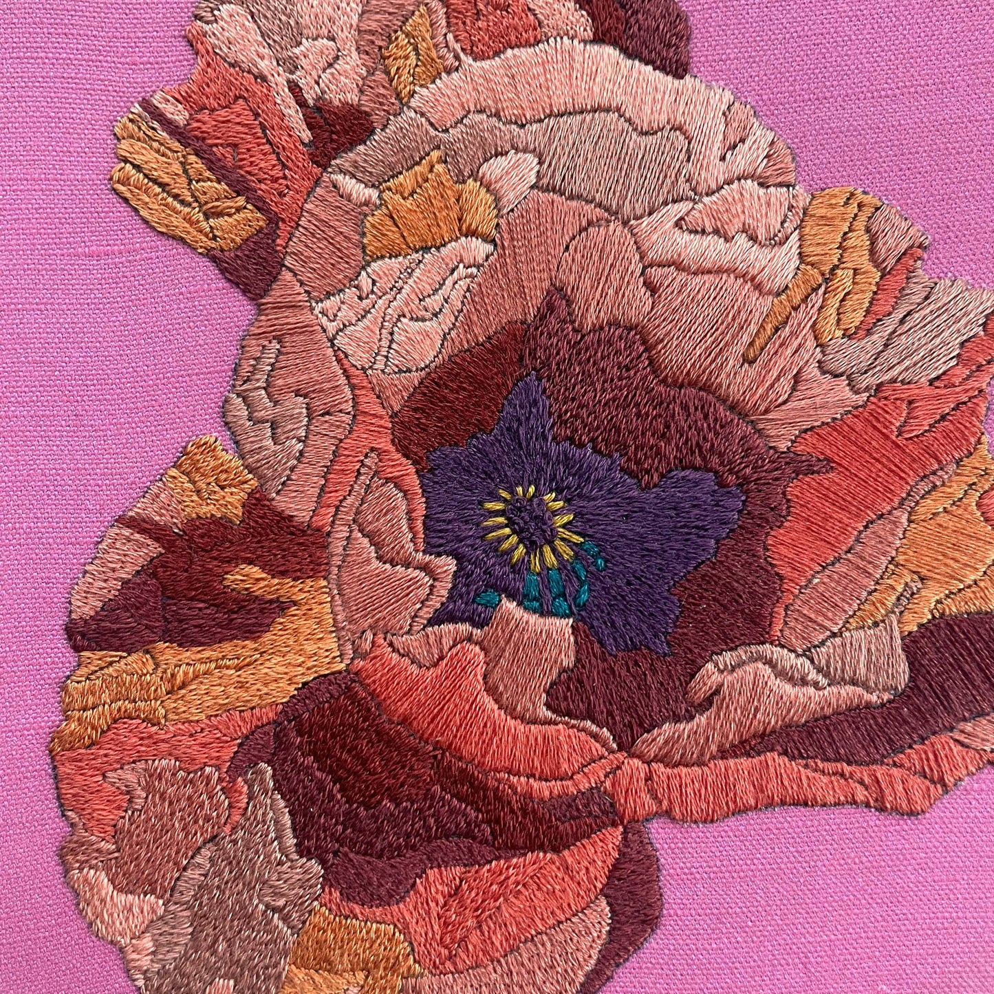 Embroidery Kit - Poppies (8")