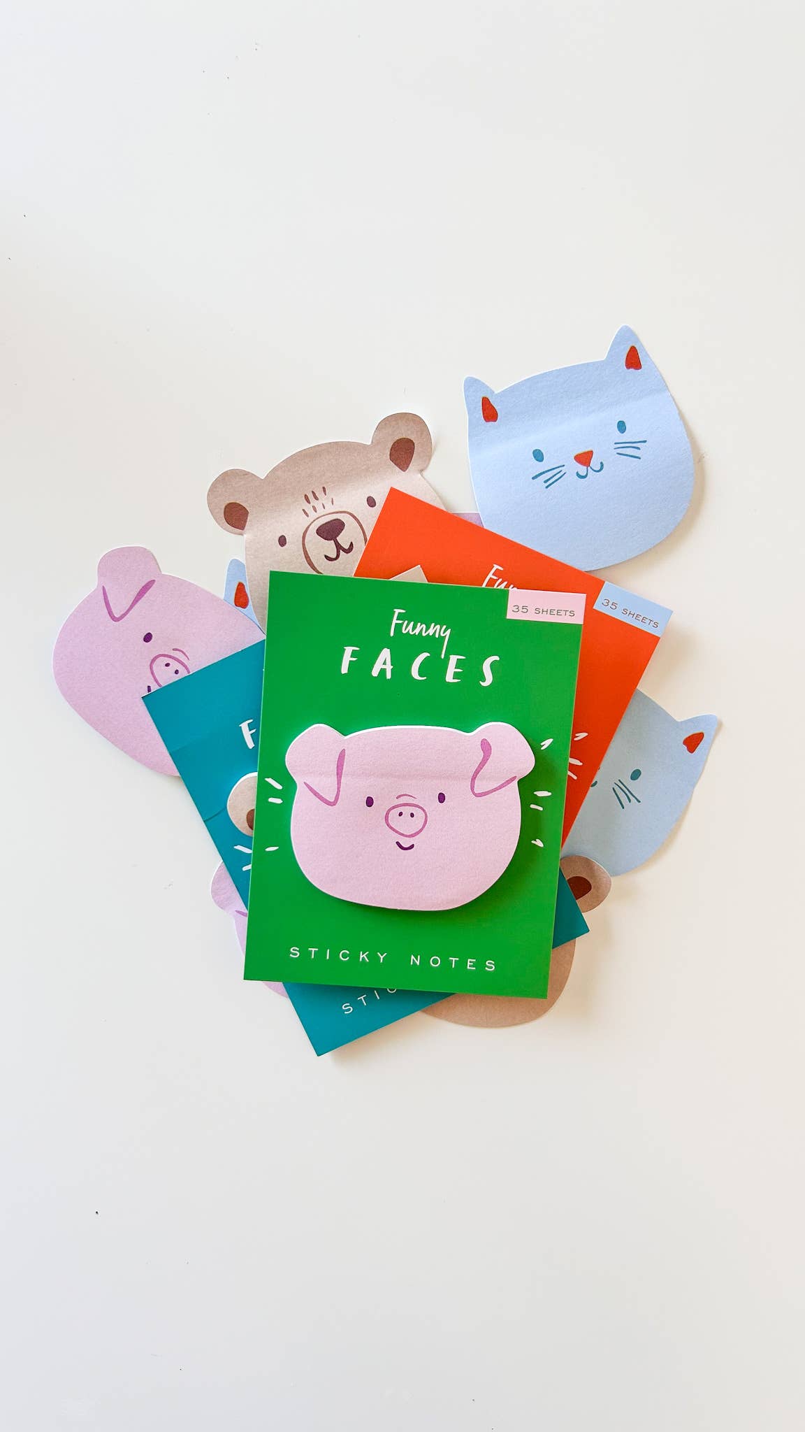 French Bulldog Funny Faces Sticky Notes