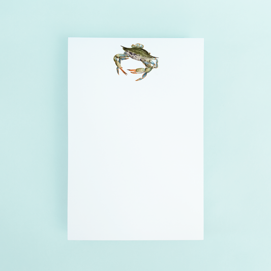 Blue Crab Watercolor Notepad, 4x6 Inches