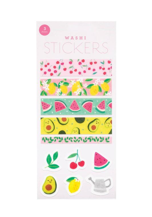 SUMMER FRUITS WASHI STICKERS