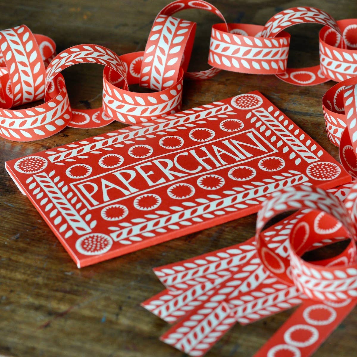 Trans Paper Chain Red & White Paper Chain – The Paper Canopy