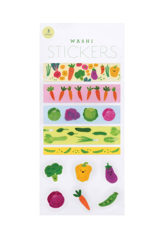 Vegetable Patch Washi Stickers