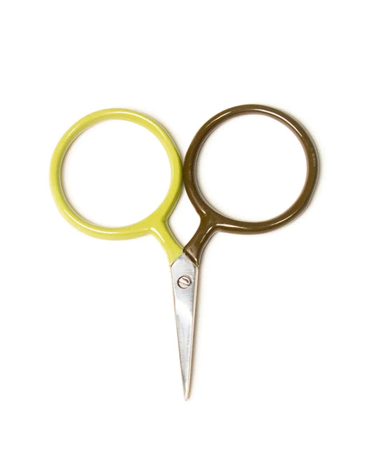 Two Tone Circle Mini Scissors: Moss + Sprig