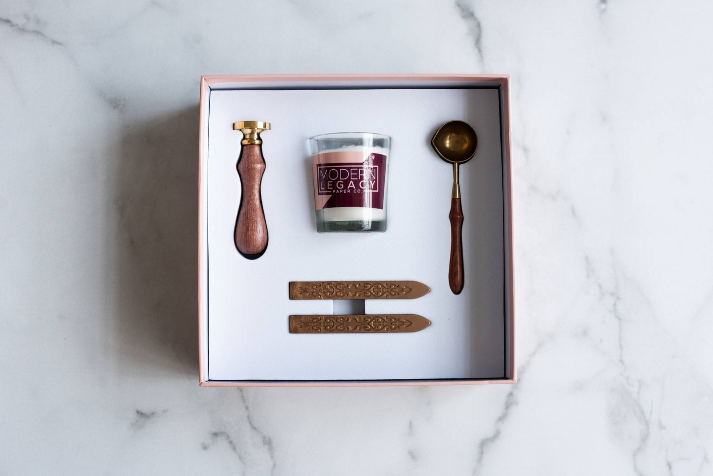 Seashell Wax Seal Stamp Kit: Robins Egg / Jar of Sealing Wax Beads