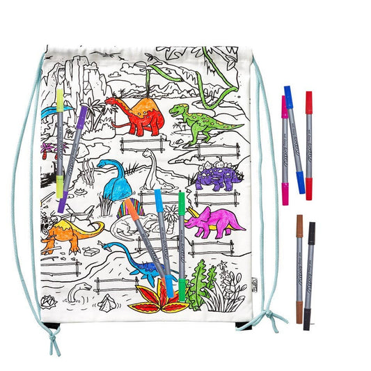 DIY Coloring Kit - Dinosaur Backpack