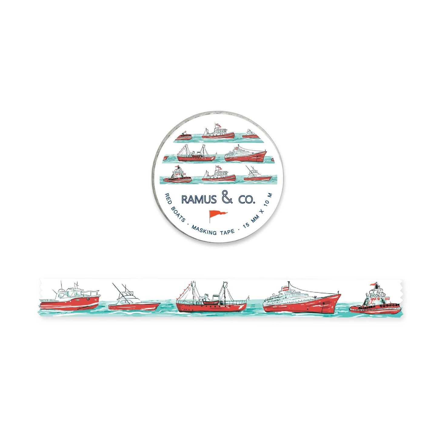 Red Boats Masking Tape