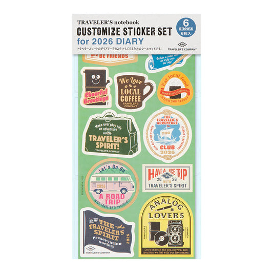 Traveler’s 2026 Customized Sticker Sheet