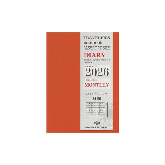 Traveler’s Passport 2026 Monthly Diary