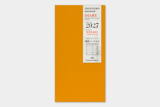 TRAVELER'S Notebook Refill - 2027 Weekly Vertical Diary