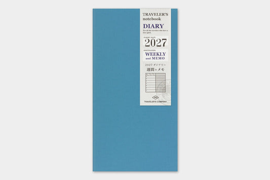 TRAVELER'S Notebook Refill - 2027 Weekly + Memo Diary