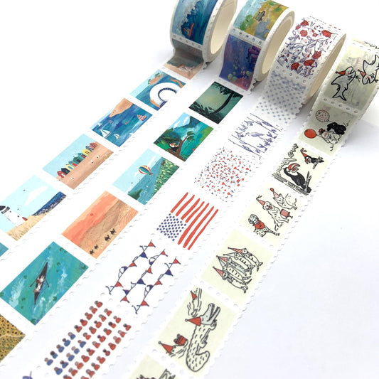 Scenic Masking Tape Stamps