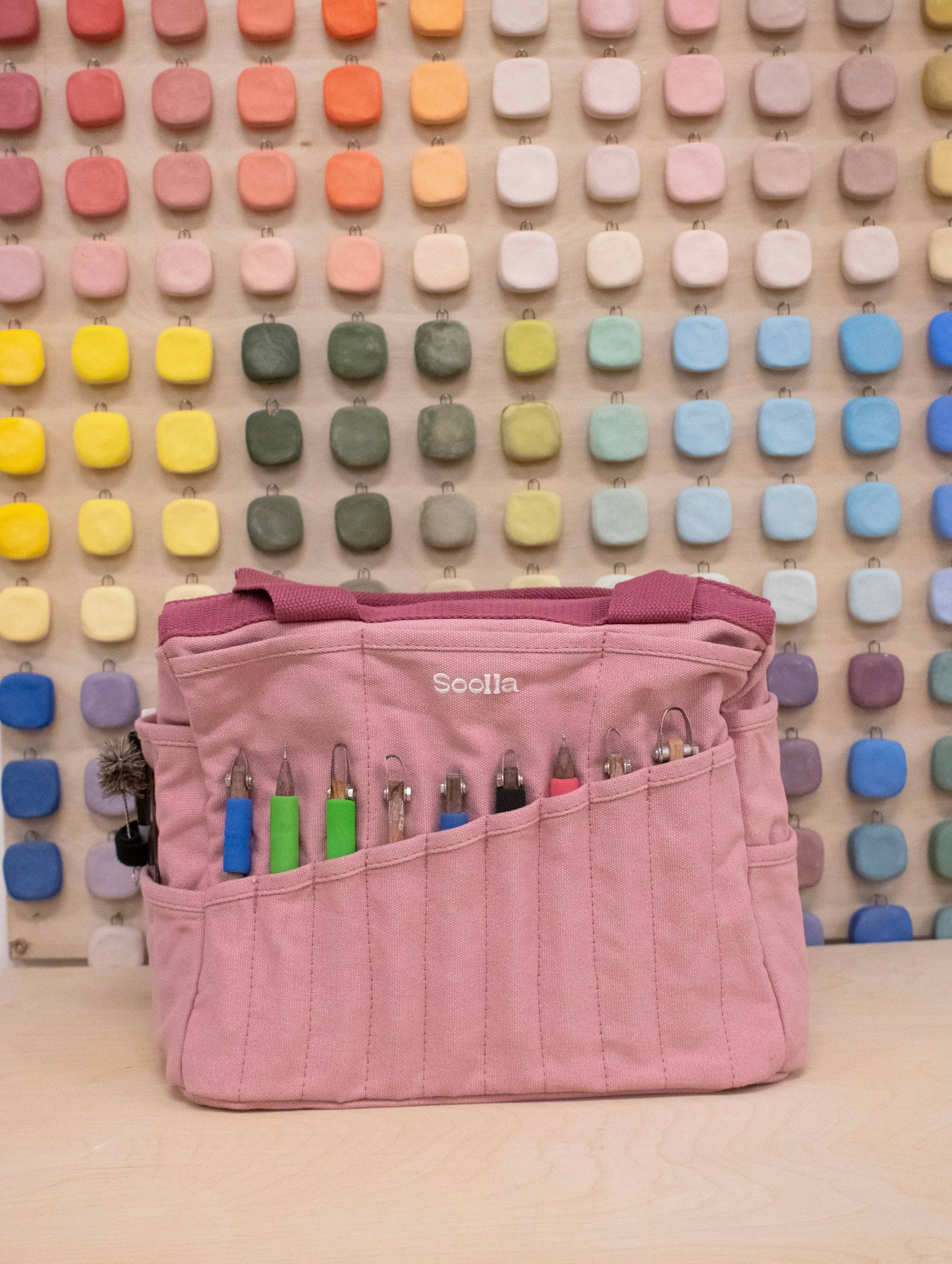 Soolla Studio Artist Bag, Desert Rose, Art Supplies Bag