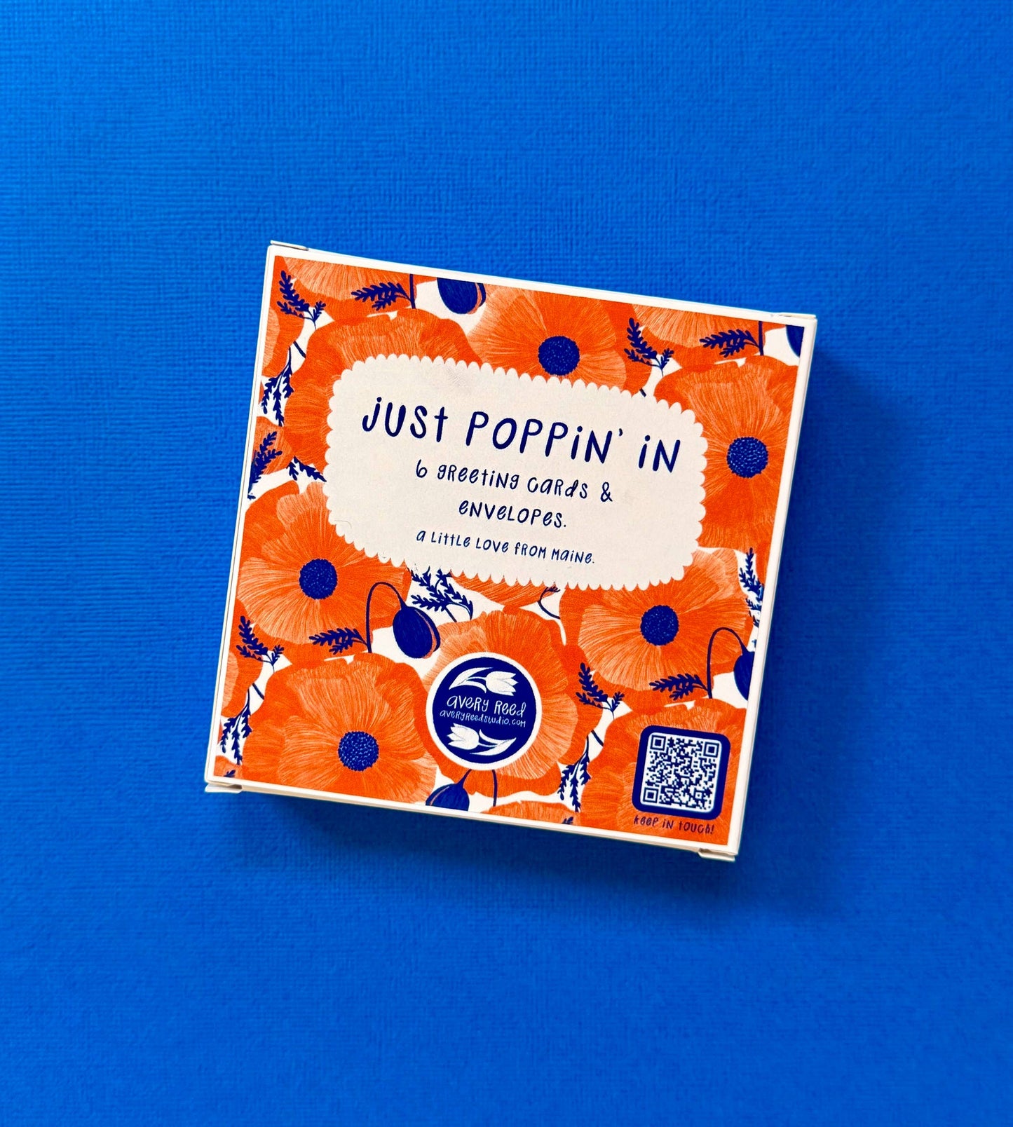 Just Poppin' In Die-Cut Greeting Card Set | Set of 6