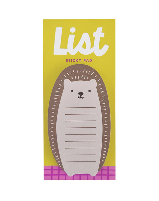 Hedgehog Sticky List Pad