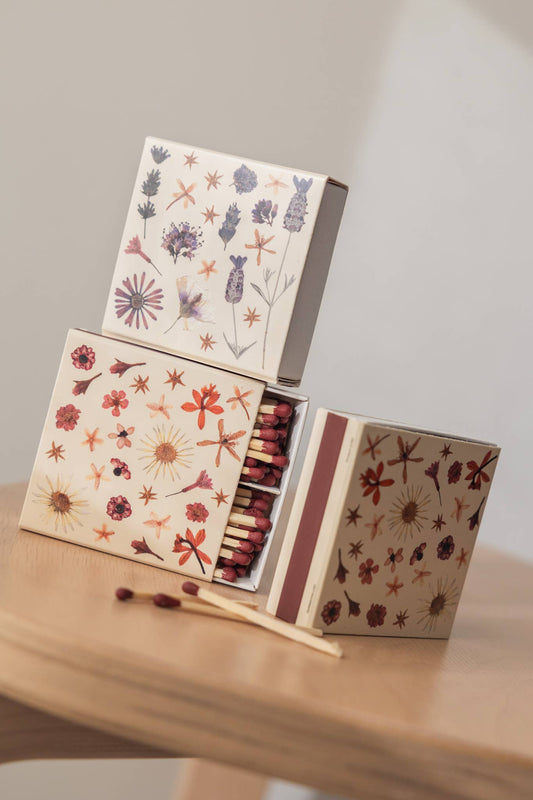 Pressed Flowers Matchbox