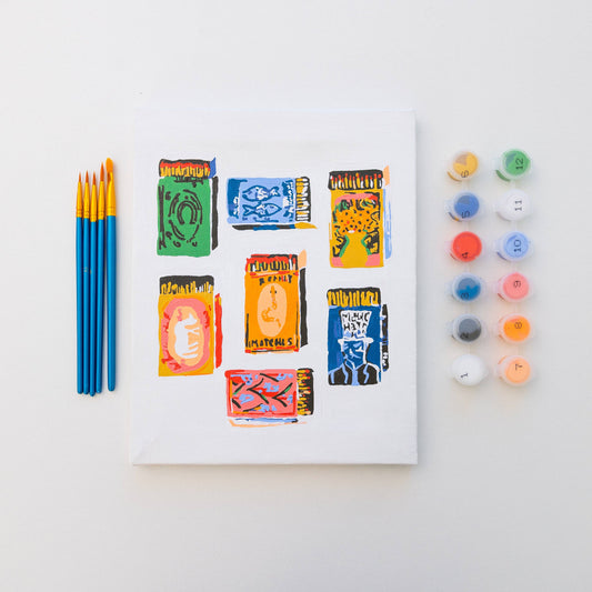 Matches by Lindsay Brackeen Paint by Numbers Framed Mini