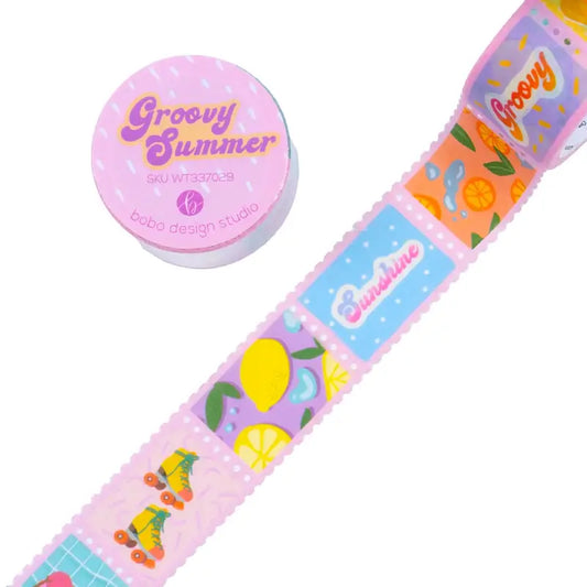 Groovy Summer - Postage Stamp Washi Tape