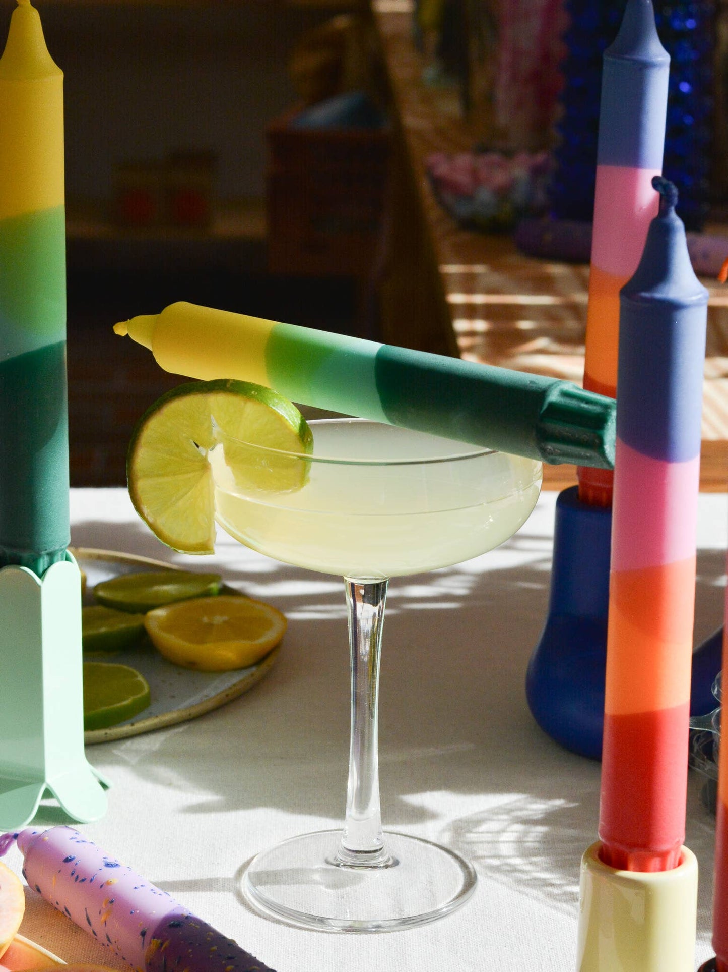 Taper candle- Summer Party / Sunrise Glow