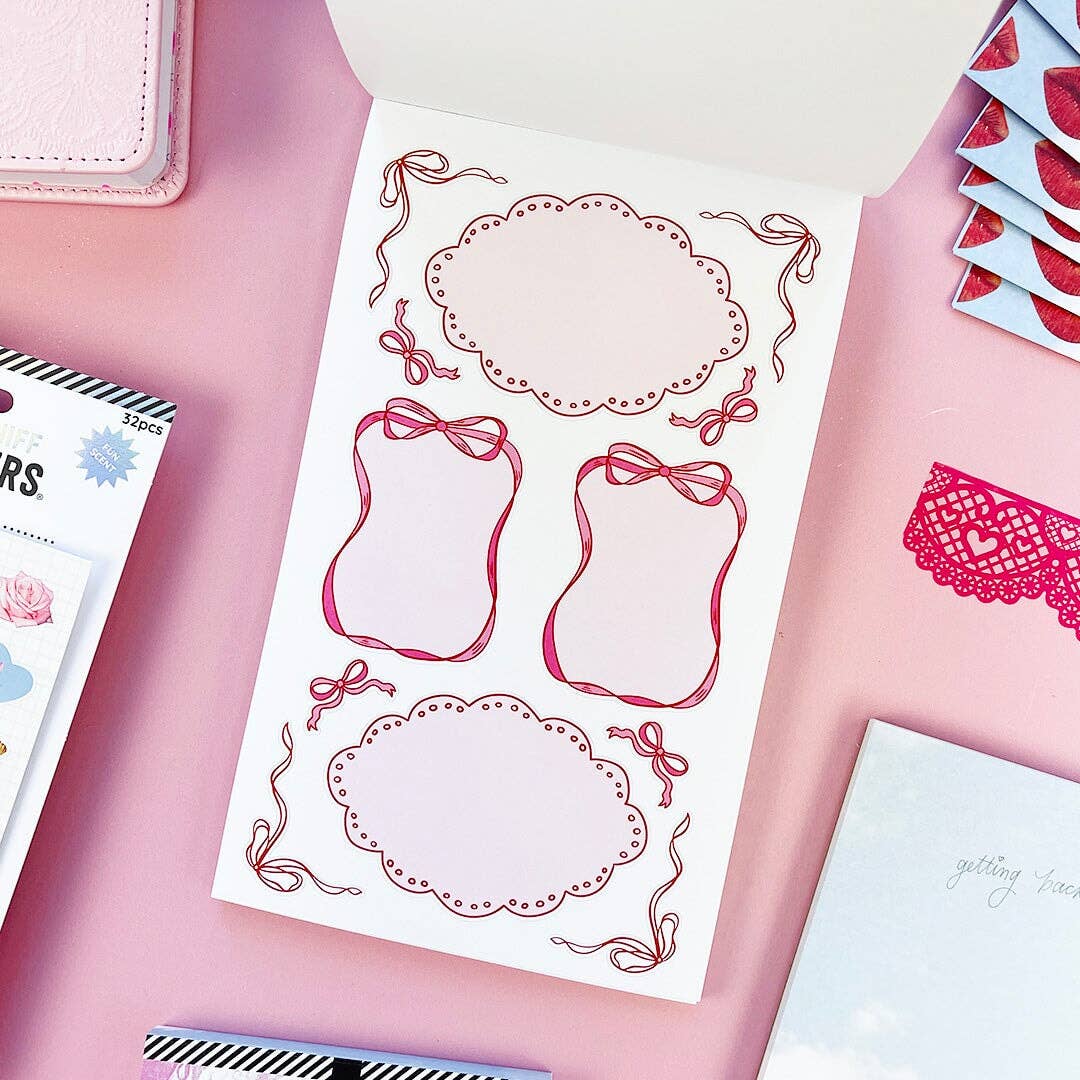Coquette Junk Journal Sticker Book