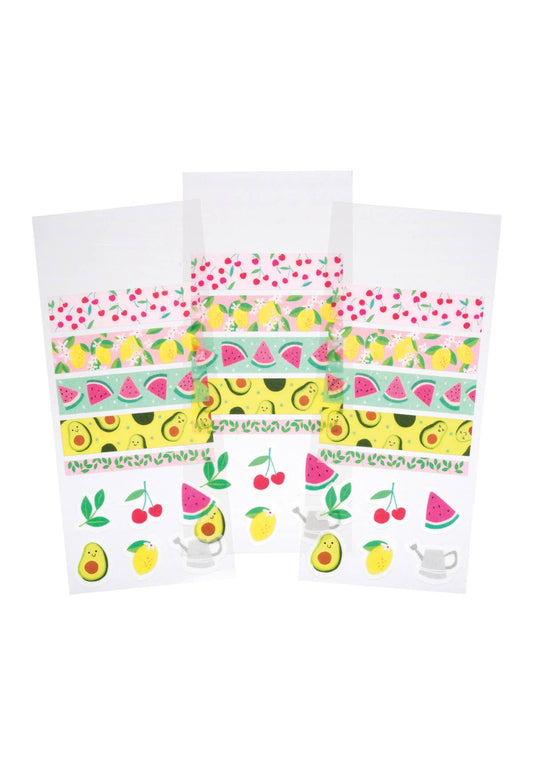 SUMMER FRUITS WASHI STICKERS
