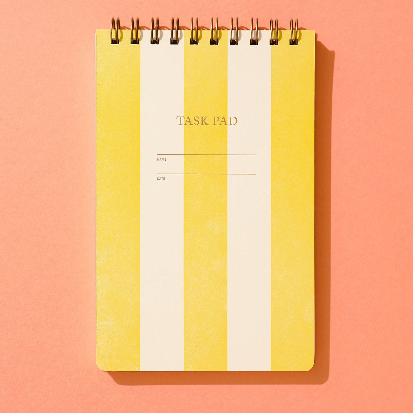 Task Pad Notebook - Yellow Stripe