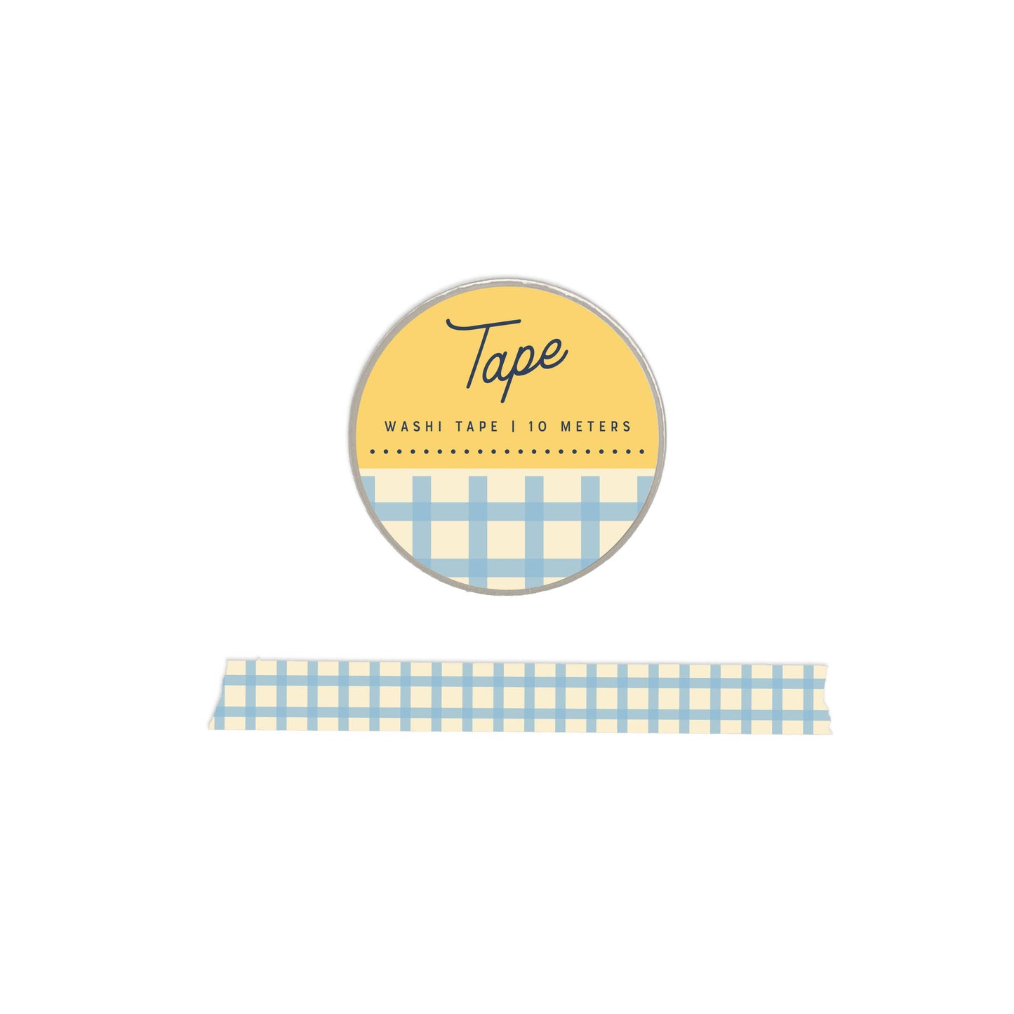Gingham Washi Tape: Sky Blue