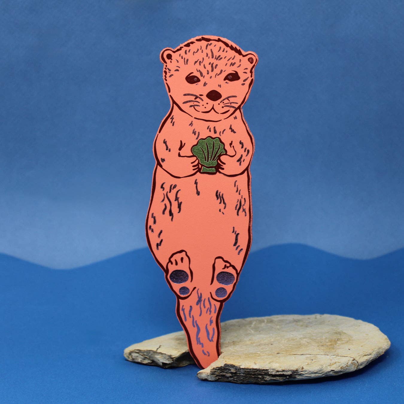Otter Bookmark: Apricot
