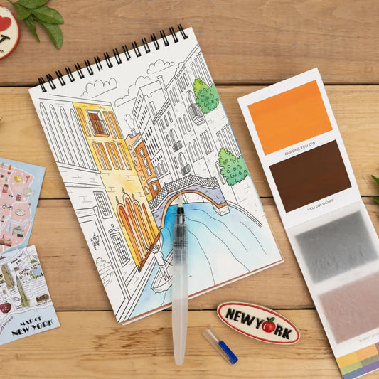Around the World Coloring Book - A5
