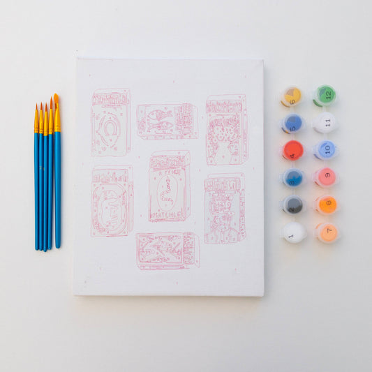 Matches by Lindsay Brackeen Paint by Numbers Framed Mini