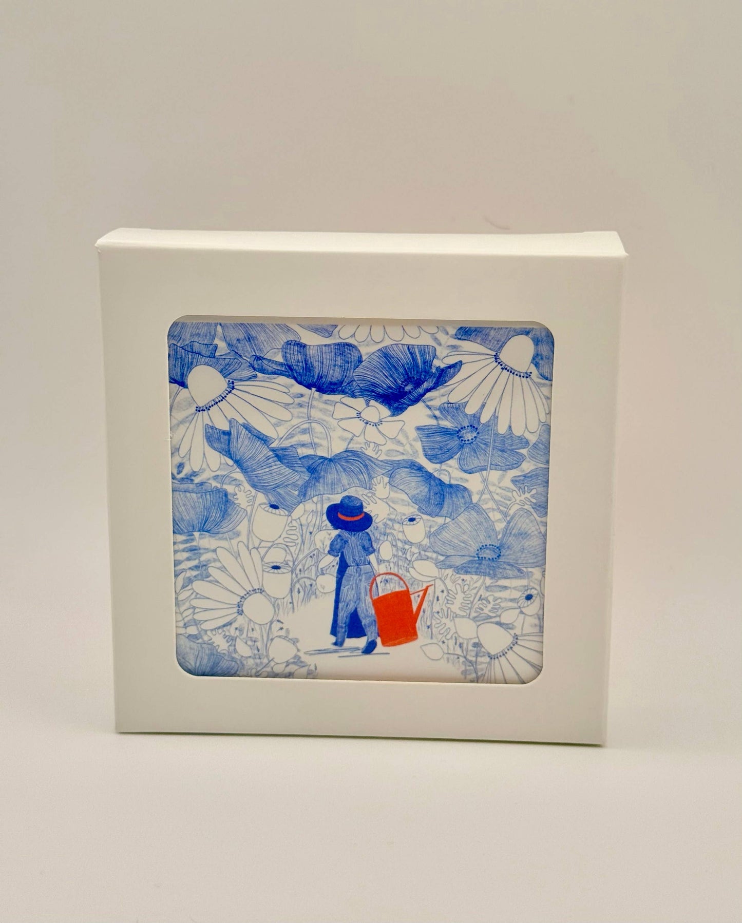 Garden Walk Greeting Card Set | Set of 6 Square Cards