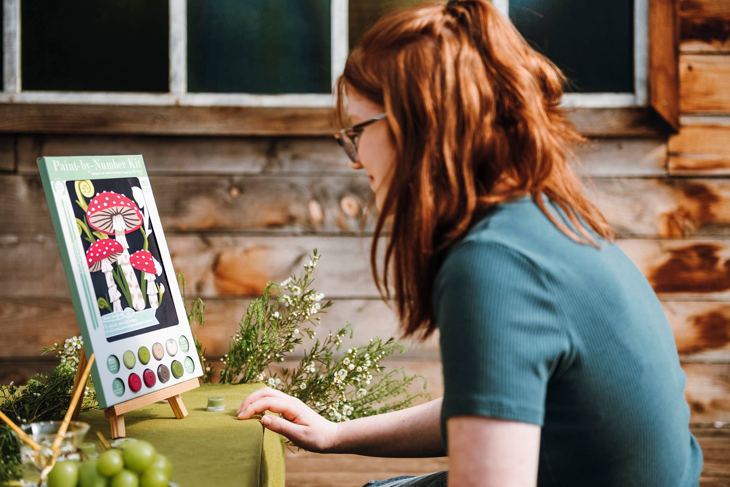 Fly Agaric Mushrooms Paint-by-Number Kit