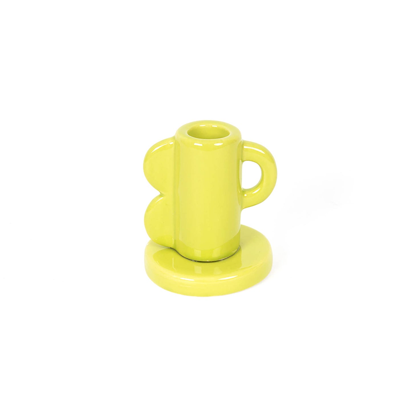 Lime Ceramic Candle Holder
