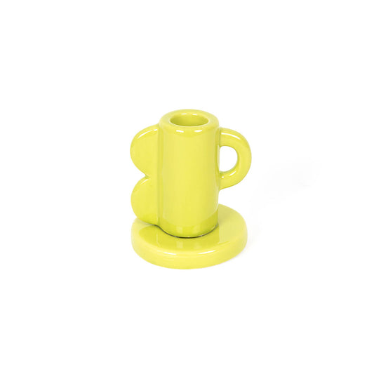 Lime Ceramic Candle Holder